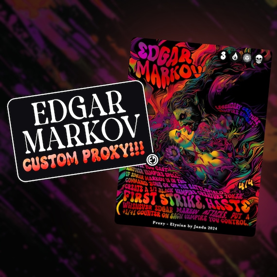 Proxy Edgar Markov - Psychedelic Poster Edition (custom Proxy) - Etsy