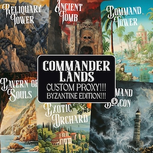 Tierras del comandante proxy: edición de mural bizantino sin texto (proxy personalizado)