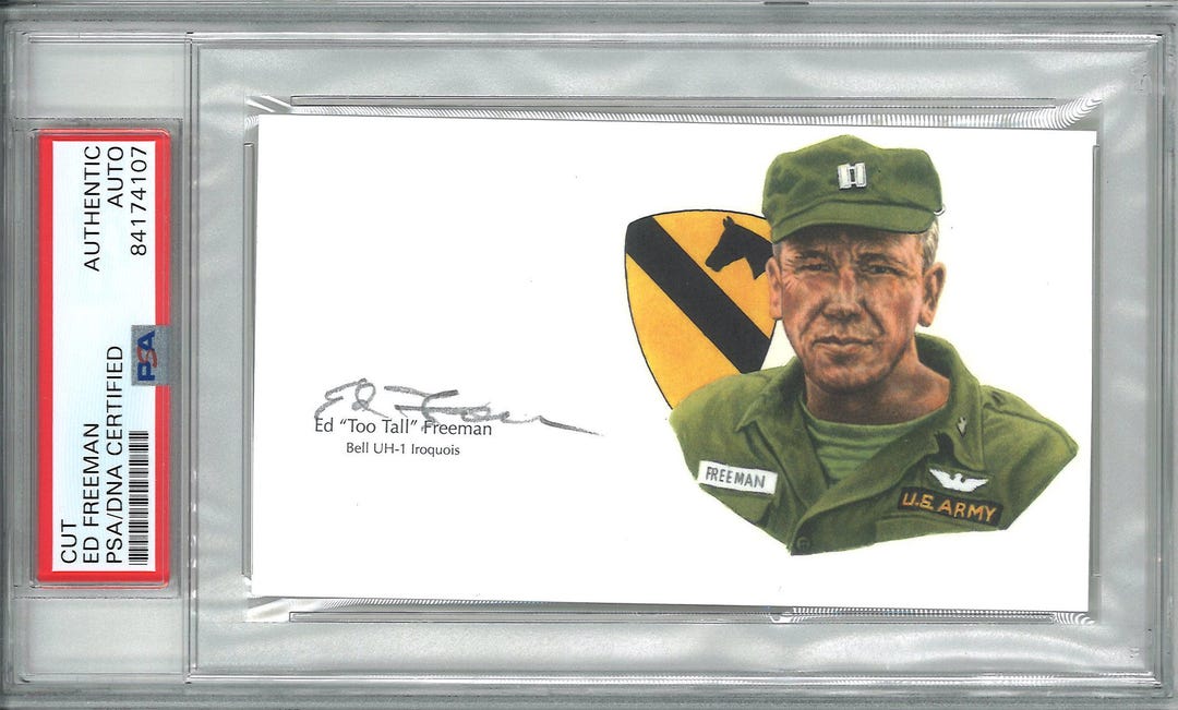 Ed Freeman Signed Cut Signature Vietnam Medal of Honor Recipient ( PSA ...