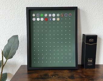 Marco de exhibición para marcador de pelota de golf World Golf Course / Regalo para golfistas / Verde, 40 x 50 cm