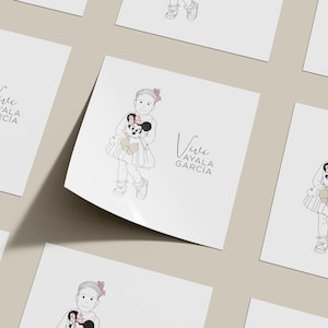 Retrato infantil personalizado / DIGITAL / Retrato ilustrado / Regalo personalizado / Ilustración infantil