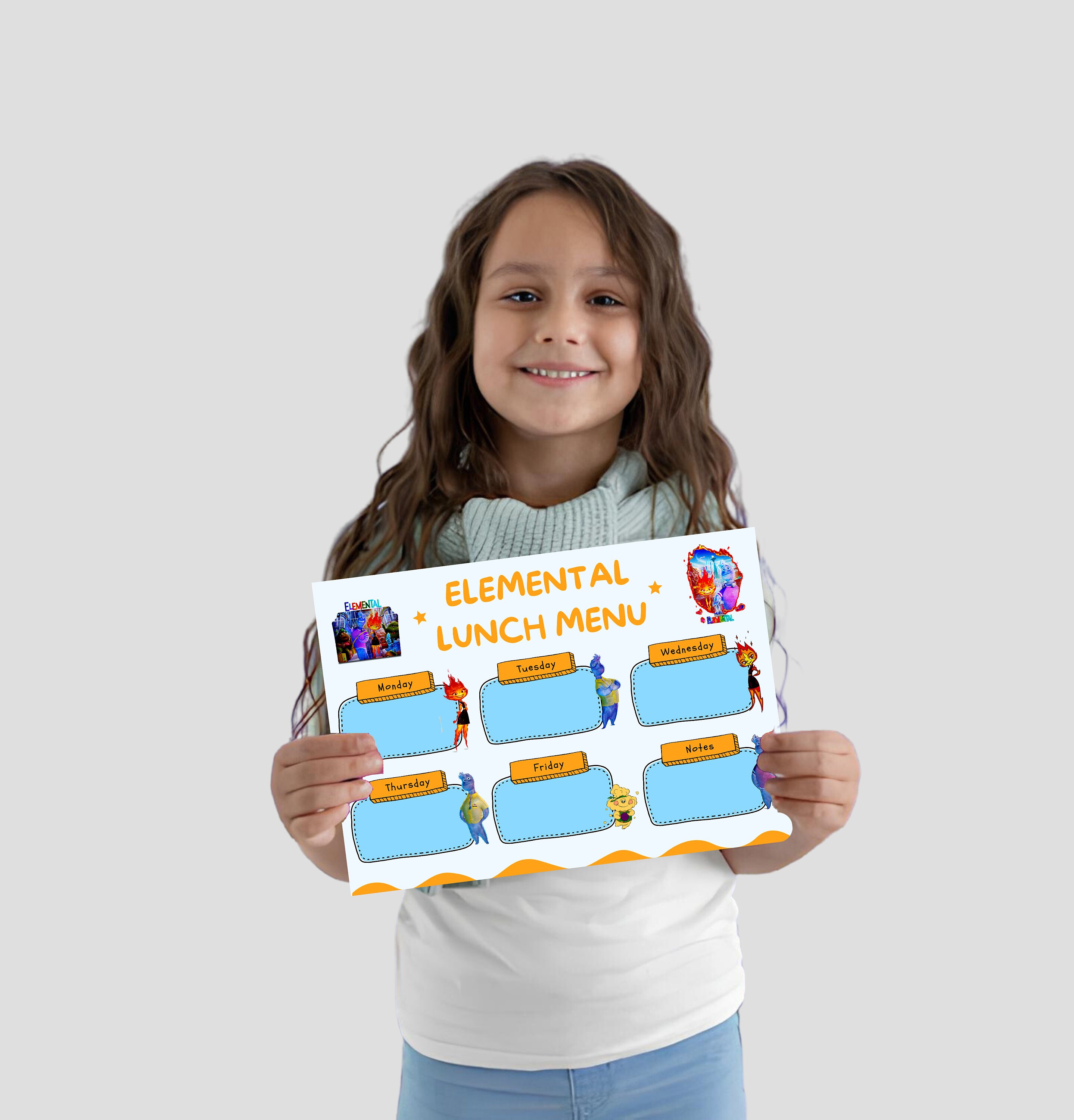 Kids Lunch Planner Lunch Menu for Kids Printable Planner - Etsy