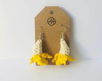 Crochet Banana Earrings - Pattern Only