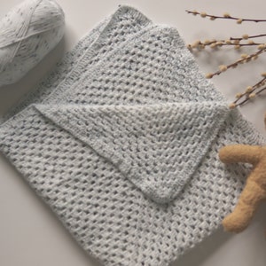 Muster nur - Oma quadratische Babydecke
