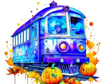 Train SVG pumpkin svg Halloween svg Trains svg Train Clipart Digital Download svg images for Cricut svg cut file gift idea Train Digital Art