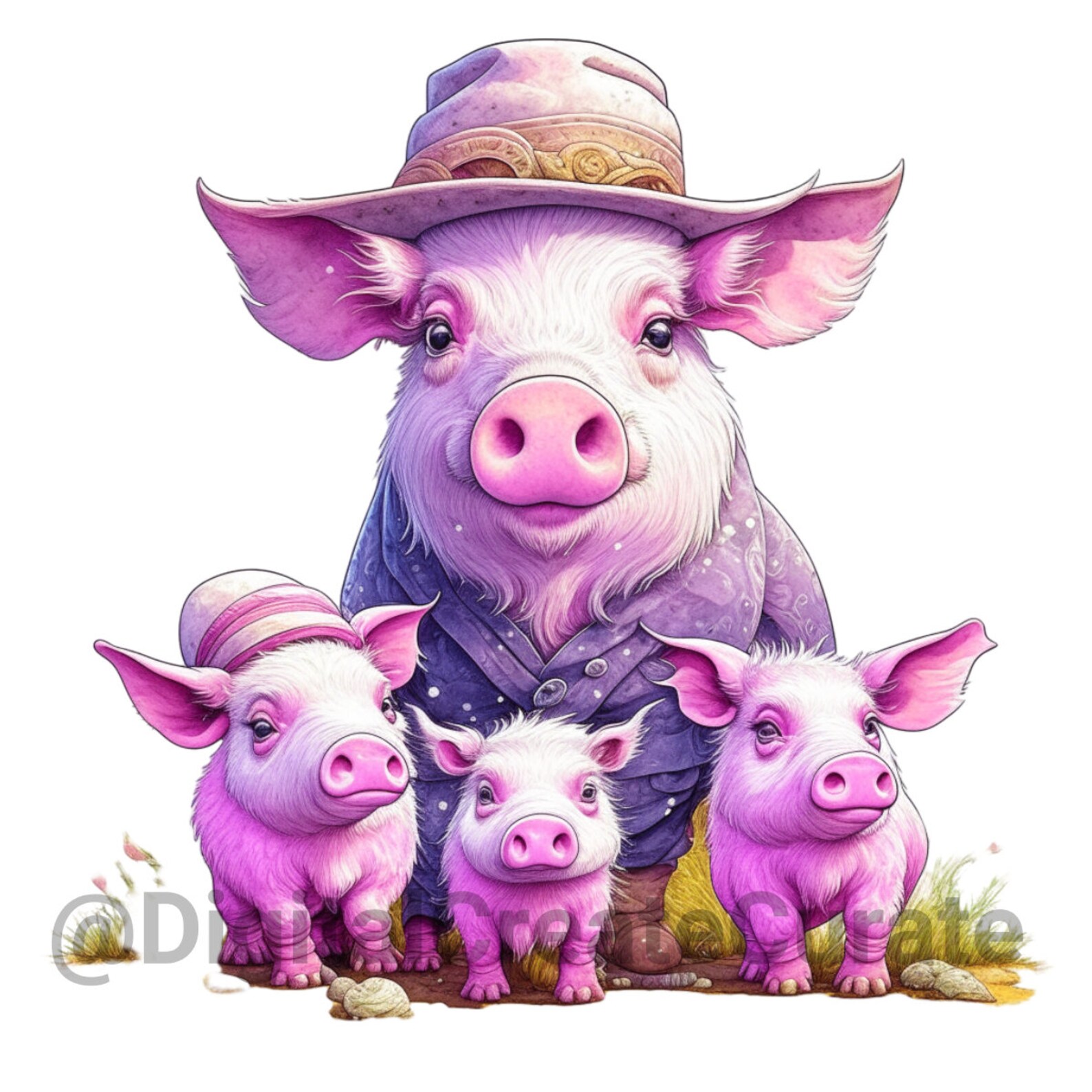 Pig Svg Animal Svg Pigs Svg Pig Clipart Animal Svg Files for - Etsy