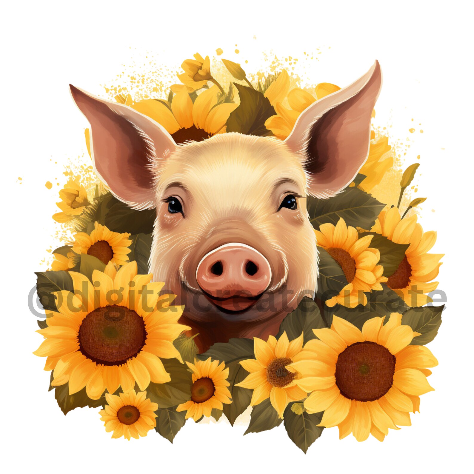 Pig PNG, Coquette, Sunflower PNG, Pig Svg, Sunflower Svg, Pig Tumbler