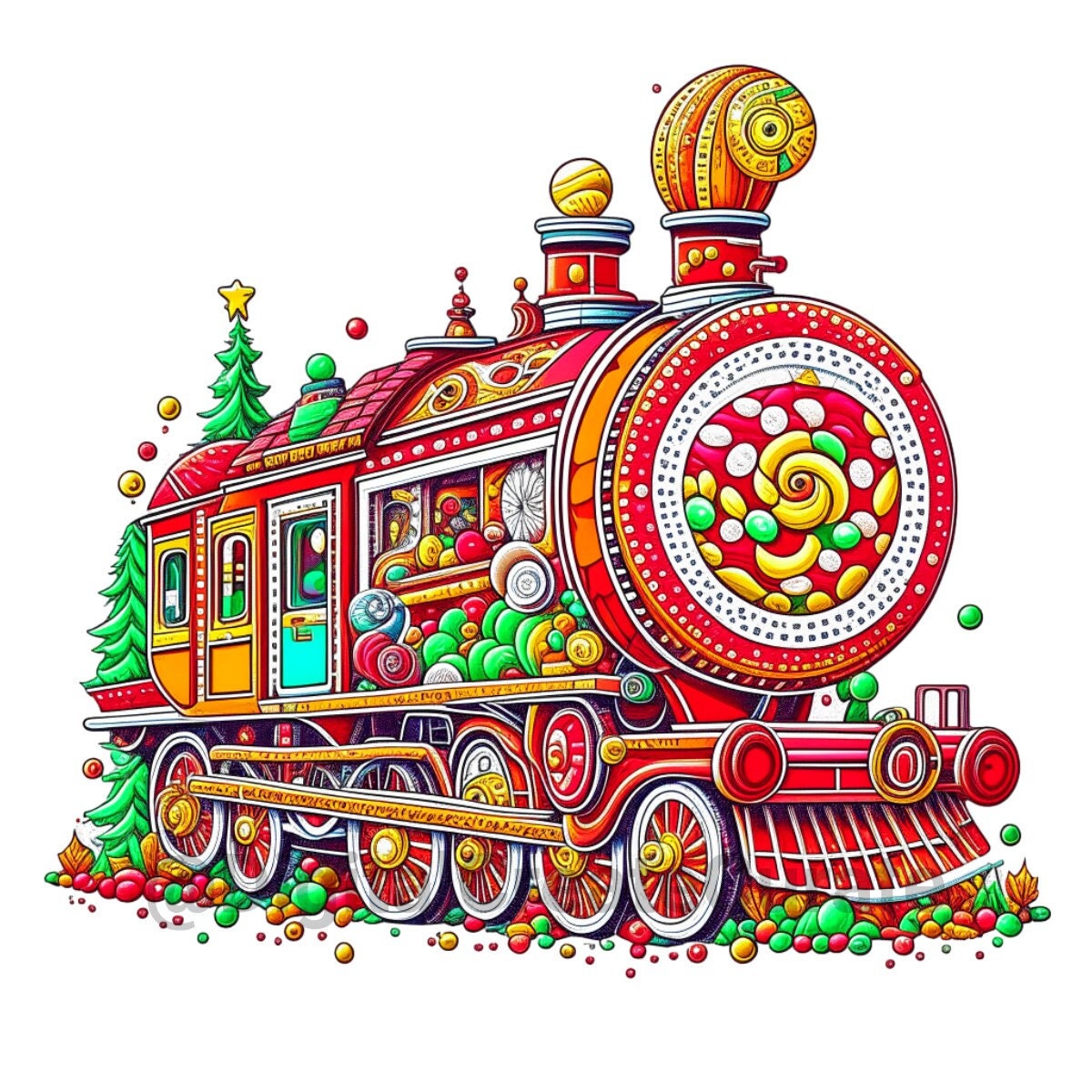 Train SVG Snow Svg Christmas Svg Holiday Svg Train Clipart - Etsy