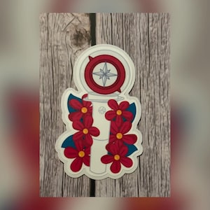 Stray Kids Lightstick Floral Sticker: Waterproof Vinyl Decal