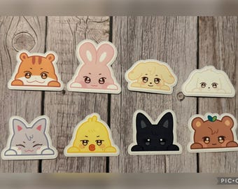 ATEEZ ANITEEZ Peeker Stickers |Waterproof Vinyl Stickers| Atiny