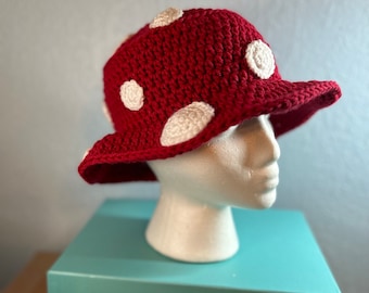 Crochet Mushroom Bucket Hat