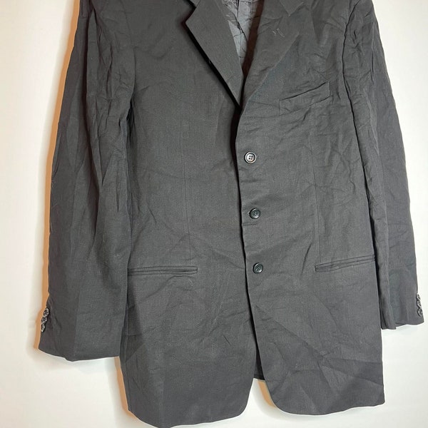 Vintage Black Armani Coat Blazer 44R
