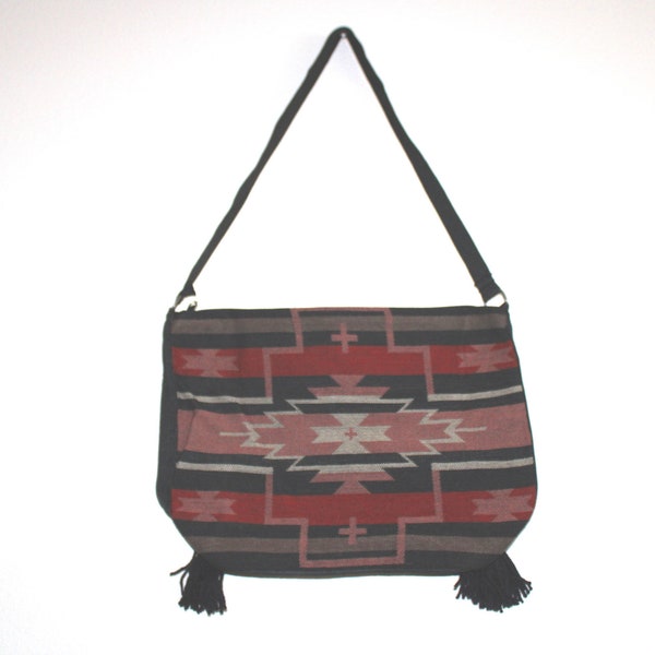 Southwestern Style Shoulder Bag-Native American purse-handbag-hand bag-Amerind-Pueblo-amerindien-indio-handtasche