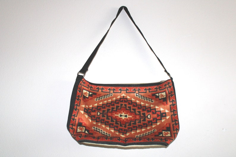 Southwestern Style Shoulder Bag/Tote/Laptop Computer Bag-Native American purse-handbag-hand bag-Amerind-Pueblo-amerindien-indio-handtasche image 1