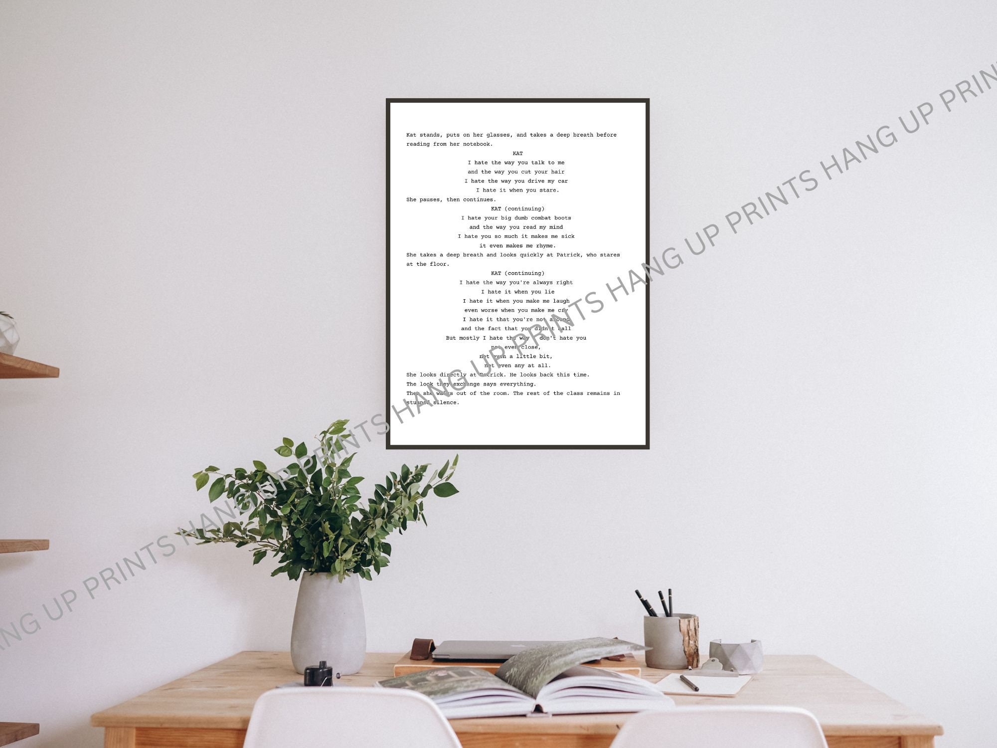 10 Things I Hate About You Movie Poster Art Room Decor Canvas Poster Gift 