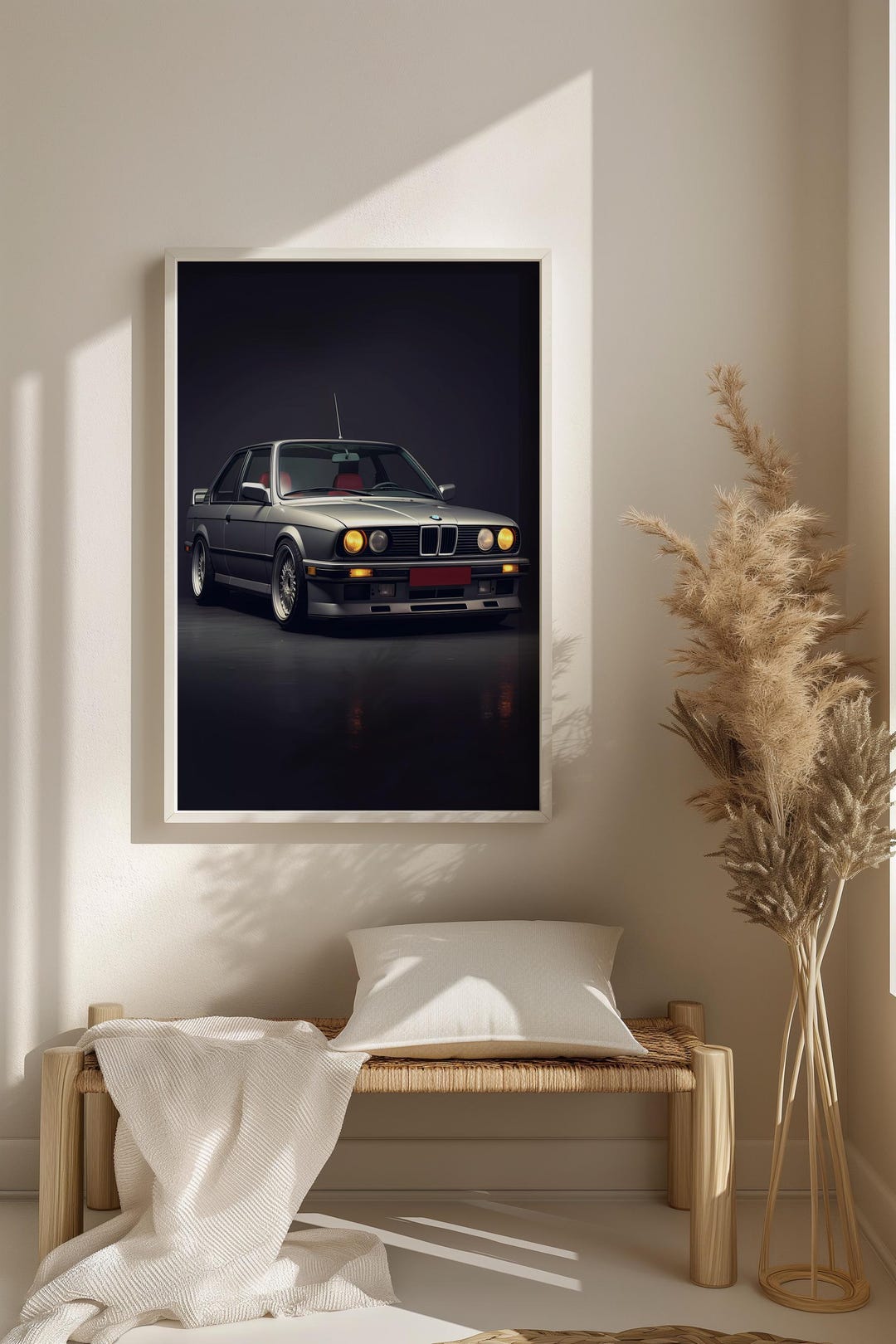 BMW M3 E30 Poster Art Wall Frame - Etsy
