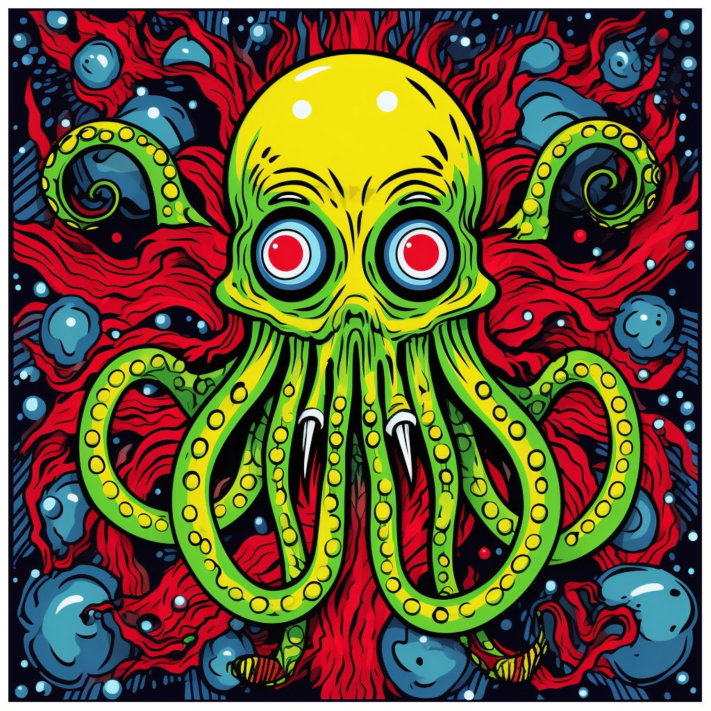 Cthulhu Christmas Cards Pack of 10 - Etsy