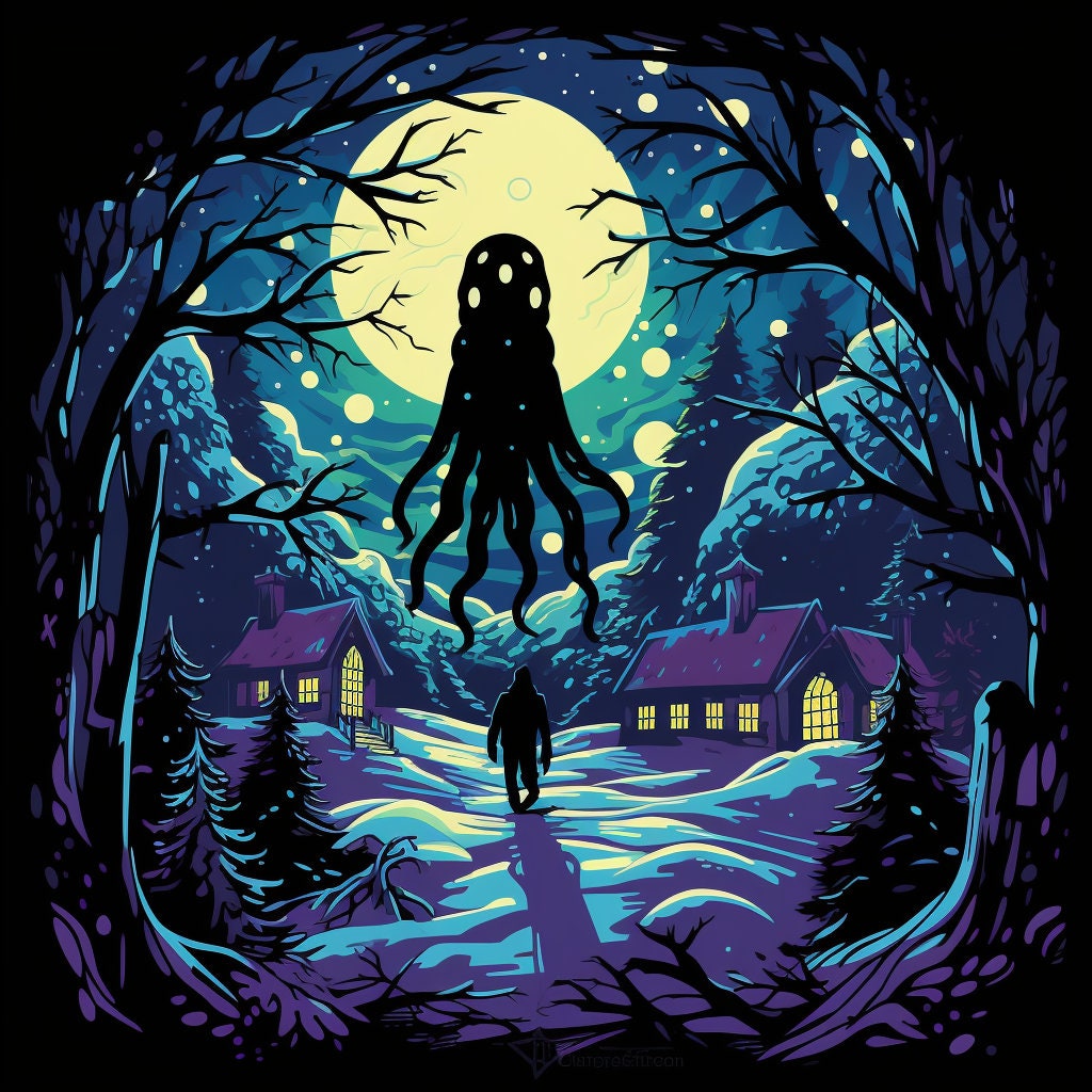 Cthulhu Christmas Cards Pack of 10 - Etsy