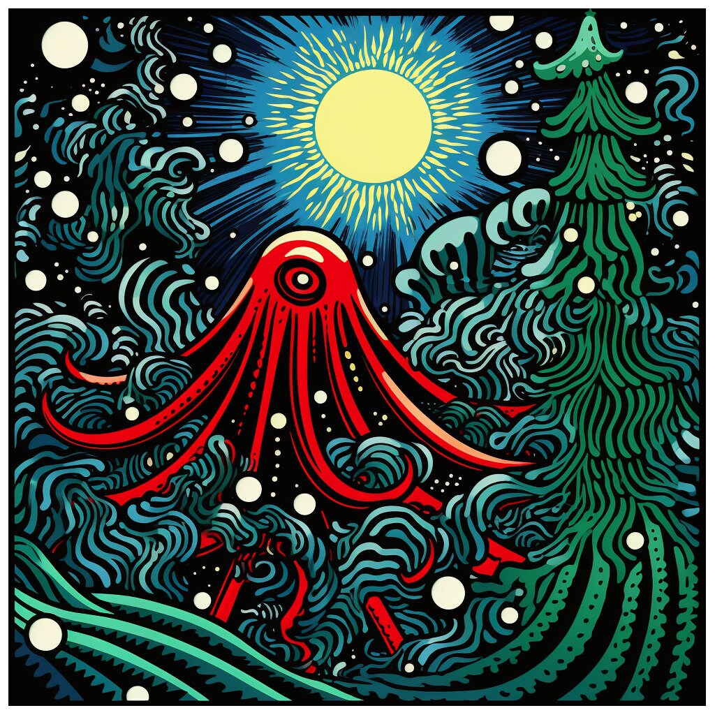 Cthulhu Christmas Cards Pack of 10 - Etsy