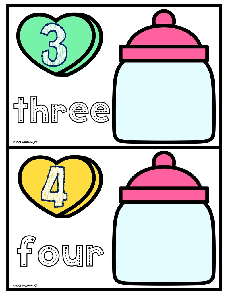 Candy Heart Sorting Mats – Fun, Hands-on Math & Fine Motor Activity ...