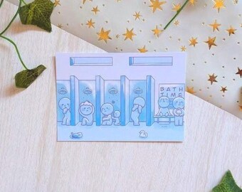 Smiski Bath Print