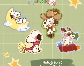Holographic Shnoopy Stickers