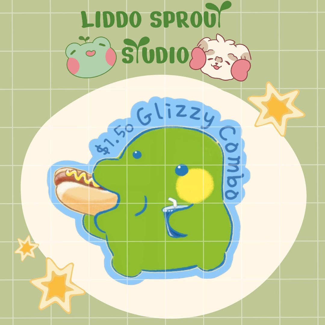 Kuchi Glizzy Combo Glossy Sticker - Etsy