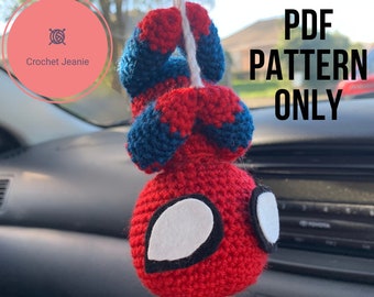 Spidey Bag Coin pouchbag charm: Crochet pattern