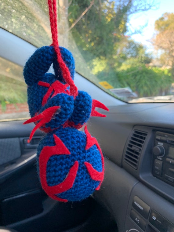Hanging Spider-man 2099 Crochet Pattern – DIY Car Mirror Plush - Etsy