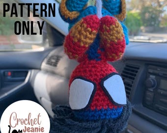 Hanging Pavitr Prabhakar Spider Hero – Crochet Pattern PDF