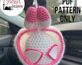 Hanging Spider Gwen Crochet Pattern – PDF Car Mirror Plush