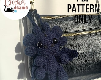 Cute Black Dragon Plush – Amigurumi Crochet Pattern