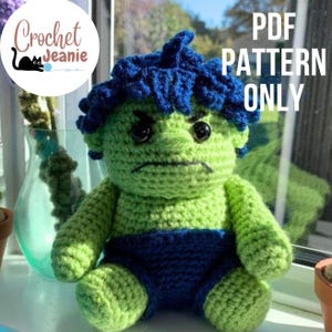 Crochet Hulk Pattern PDF – Amigurumi Superhero Plushie