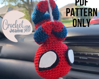 PATTERN - Crochet Hanging Spiderman