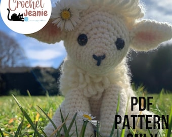 Crochet Sheep Pattern | Amigurumi Sheep PDF Tutorial | Farm Animal Crochet Plush Pattern