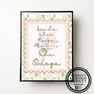 Kinda Chic to Go Chi Omega Print - Pôster Chi Omega