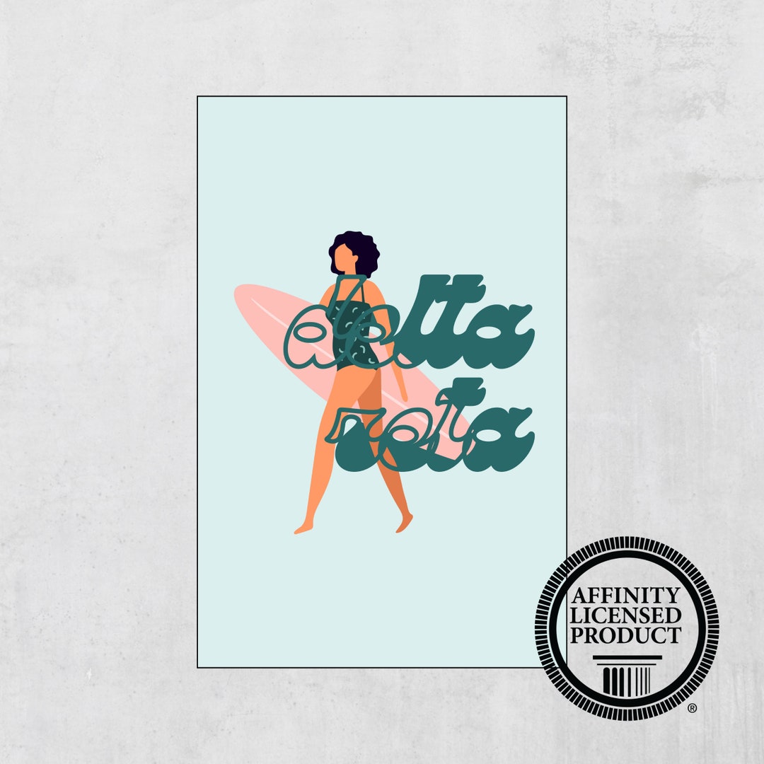 Delta Zeta Poster Delta Zeta Wall Art, Delta Zeta Decor, Delta Zeta ...