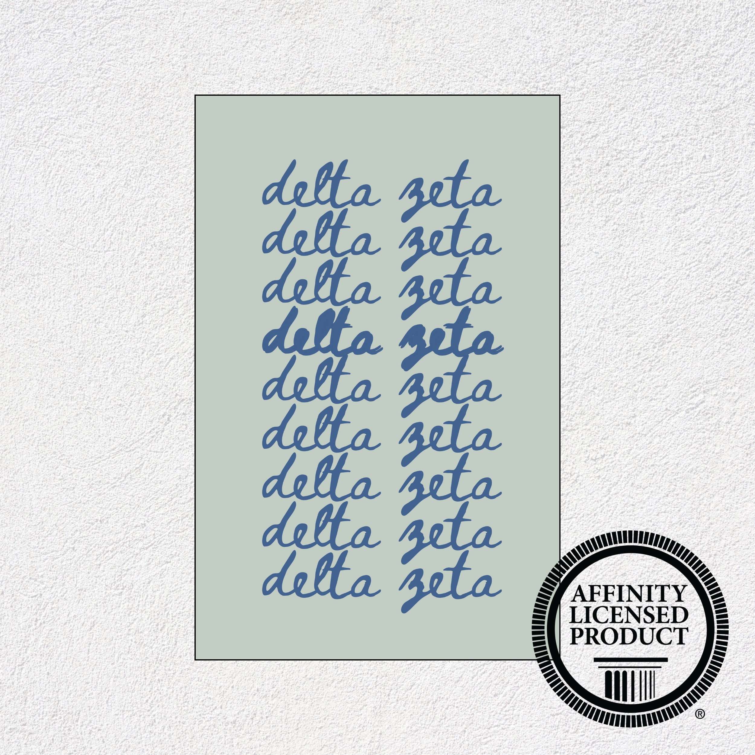 Delta Zeta Poster Set Set of 3, Custom Delta Zeta Print Set, Custom ...