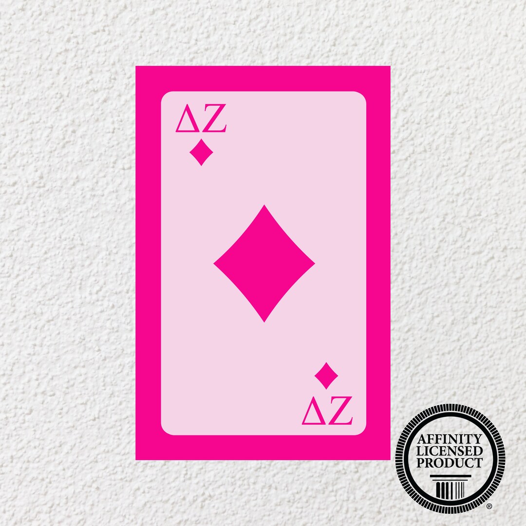 Delta Zeta Poster Delta Zeta Wall Art, Delta Zeta Decor, Delta Zeta ...