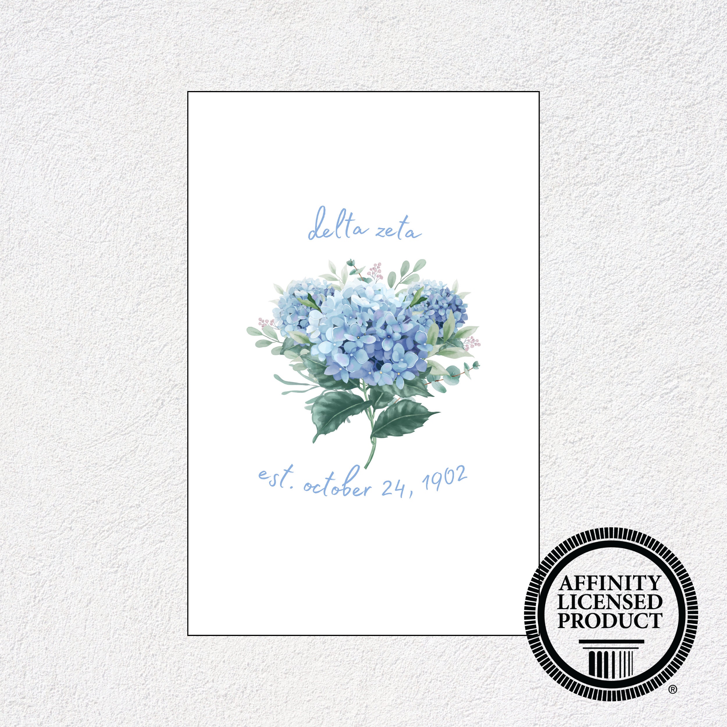 Delta Zeta Poster Set Set of 3 Custom Delta Zeta Print Set - Etsy