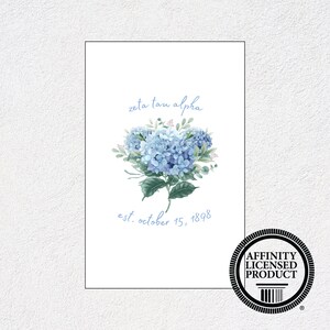 Zeta Tau Alpha Poster - Custom Zeta Tau Alpha Print, Preppy Zeta Tau Alpha Gift Ideas, Big/Little Gift Ideas, Coastal Cowgirl Sorority Art