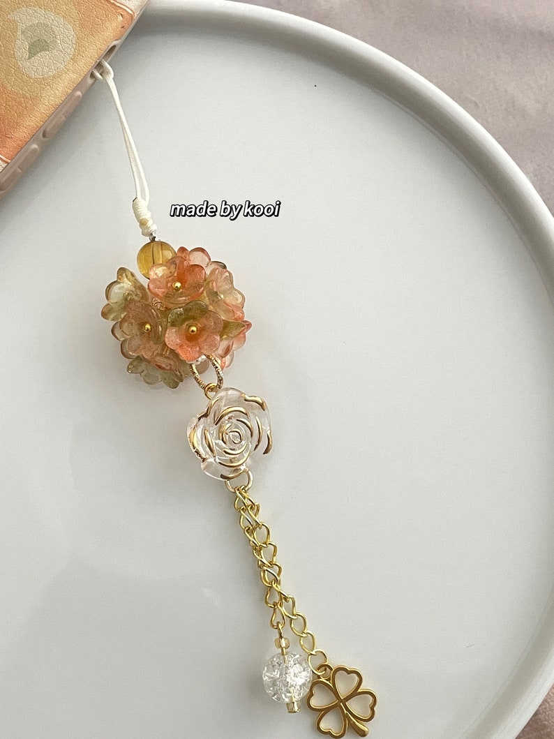 Hydrangea Phone Charms & Bag Charms Etsy