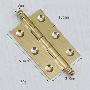 Unlacquered classic brass hinges for cabinets kitchen cupboard exposed hinges