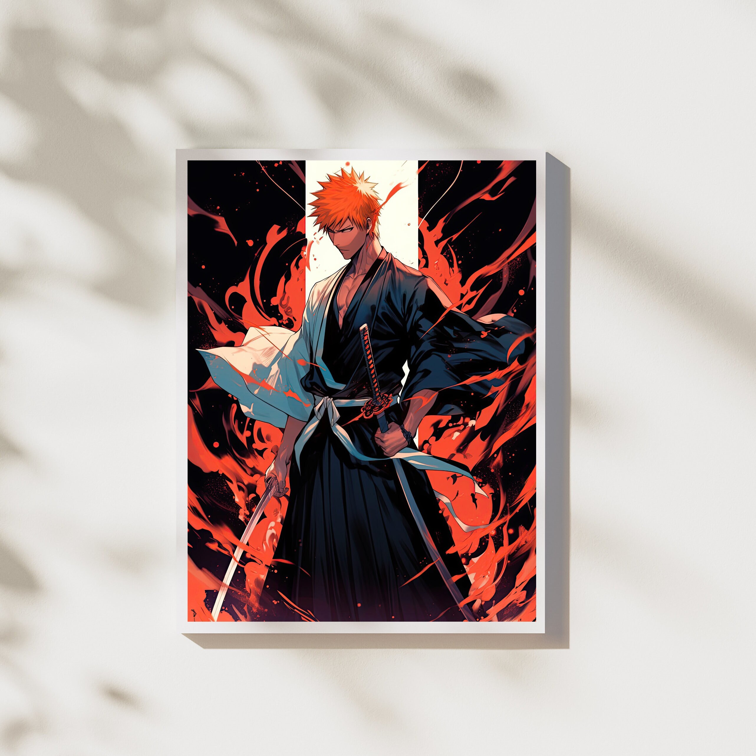 Anime Bleach Kurosaki Ichigo Fullbring New Bankai Look Cosplay Uniform Suit  Halloween Costume Custom-Made