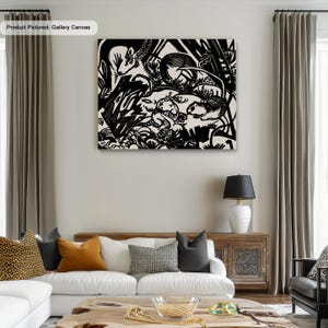 Franz Marc From the Animal Legend Genius Famous Artwork Canvas/Poster Art Reproduction, Abstract Wall Art, Modern Painting, Expressionism