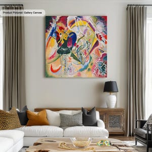 Wassily Kandinsky Improvisation 35 (1914) Famous Painting Canvas/Poster Print Art Reproduction, Abstract Wall Art, Modern Fine Art Painting