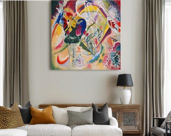 improvisation(インプロビゼーション)アート　ツネノシン　息 Improvisation No. 26 (Rowing) - Wassily Kandinsky as art print or
