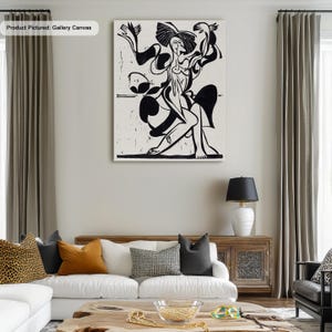 Ernst Ludwig Kirchner Mary Wigman Dance Famous Artwork Canvas/Poster Art Reproduction, Abstract Wall Art, Modern Art Painting, Wall Decor