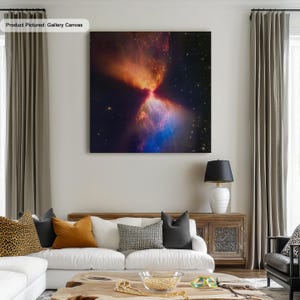 NASA L1527 Nebula and Protostar Canvas/Poster Art, James Webb Space Telescope First Images, Space Posters, Large Canvas Astronomy Wall Art