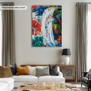 Franz Marc The Bewitched Mill Famous Artwork Canvas/Poster Art Reproduction, Abstract Wall Art, Modern Painting, Expressionism, Wall Decor